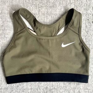 NWT! Nike Olive Green Sports Bra